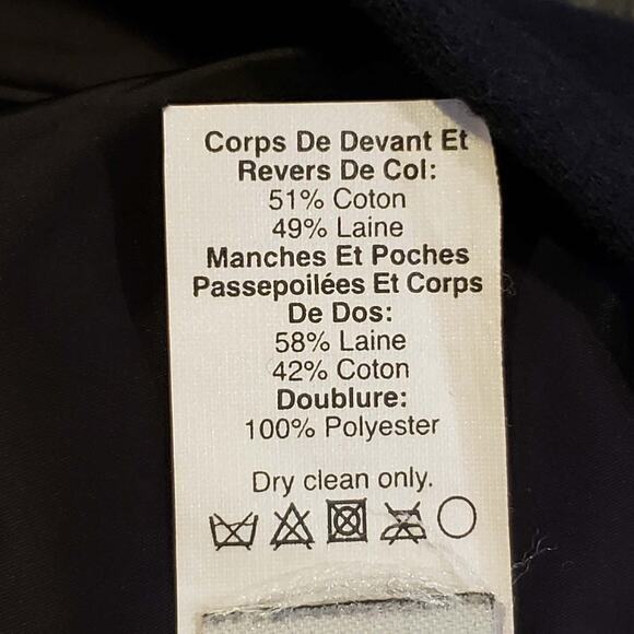 J Crew Wool Blazer Jacket Gray Blue Two Toned Schoolboy Career Lined Size 4 - Picture 9 of 9